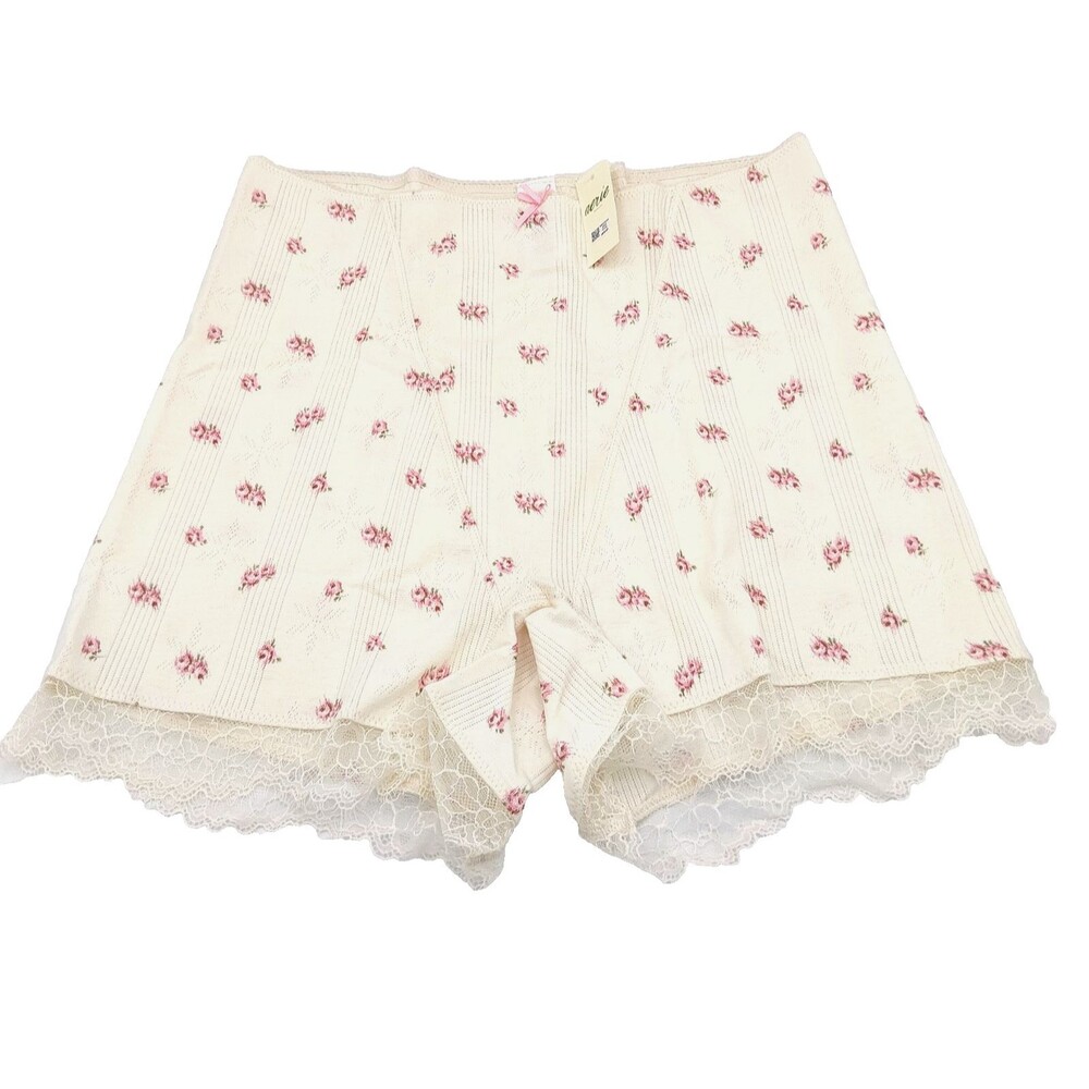 Aerie LARGE Superchill Pointelle High Waisted Boyshort Underwear, NATURAL